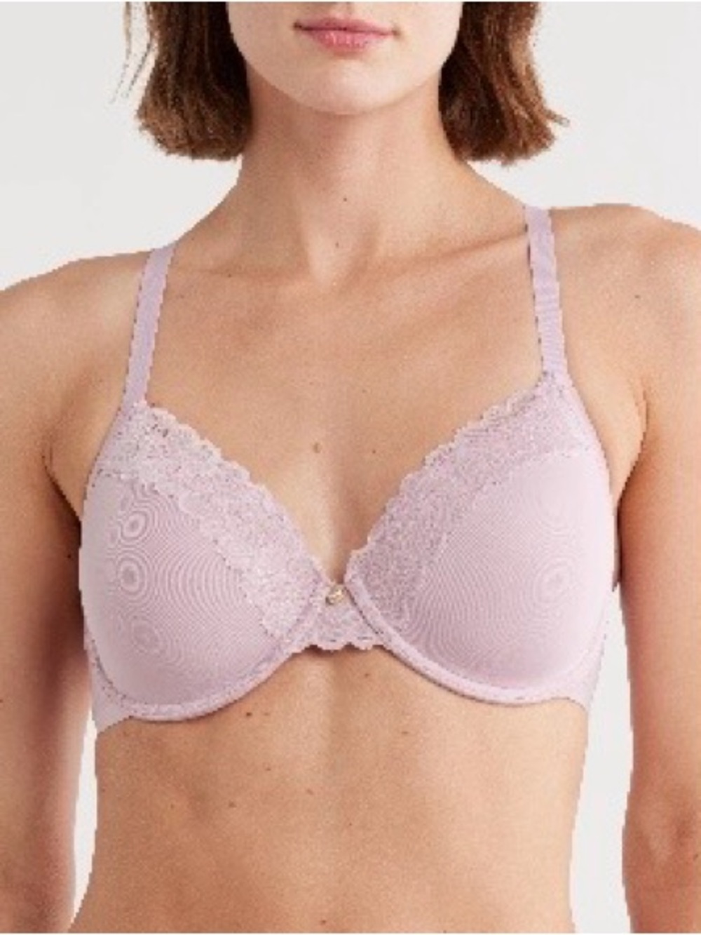 NATORI Ash Rose Refine Contour Lace Underwire T-Shirt Bra 32DD